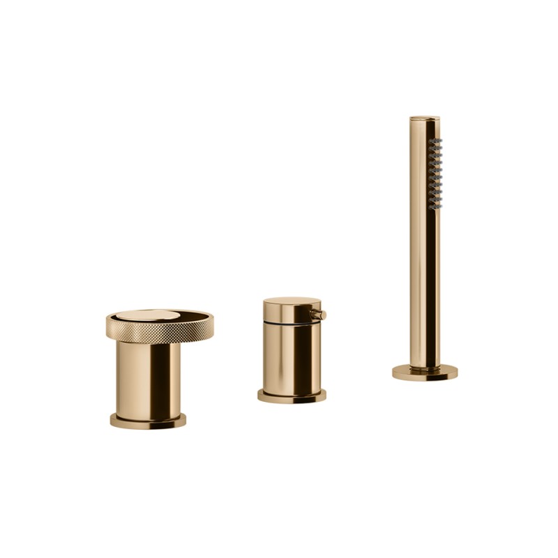 Gessi - Anello 3-Hole Bath Mixer With Diverter, Hose & Handshower