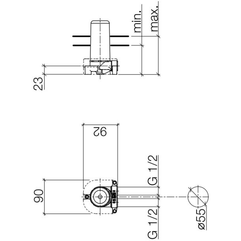 Dornbracht - Wall Mounting Concealed Rough Parts