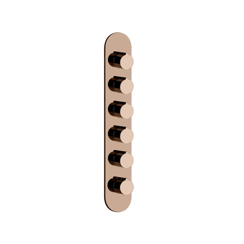Gessi - Tondo Wellness Ext Parts-Wall-Mount Thermo High-Cap Mixer