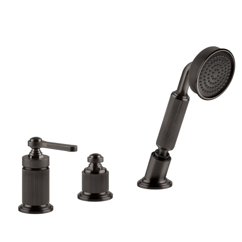 Gessi - Venti20 3-Hole Bath Mixer, Diverter & Pull-Out Handshower