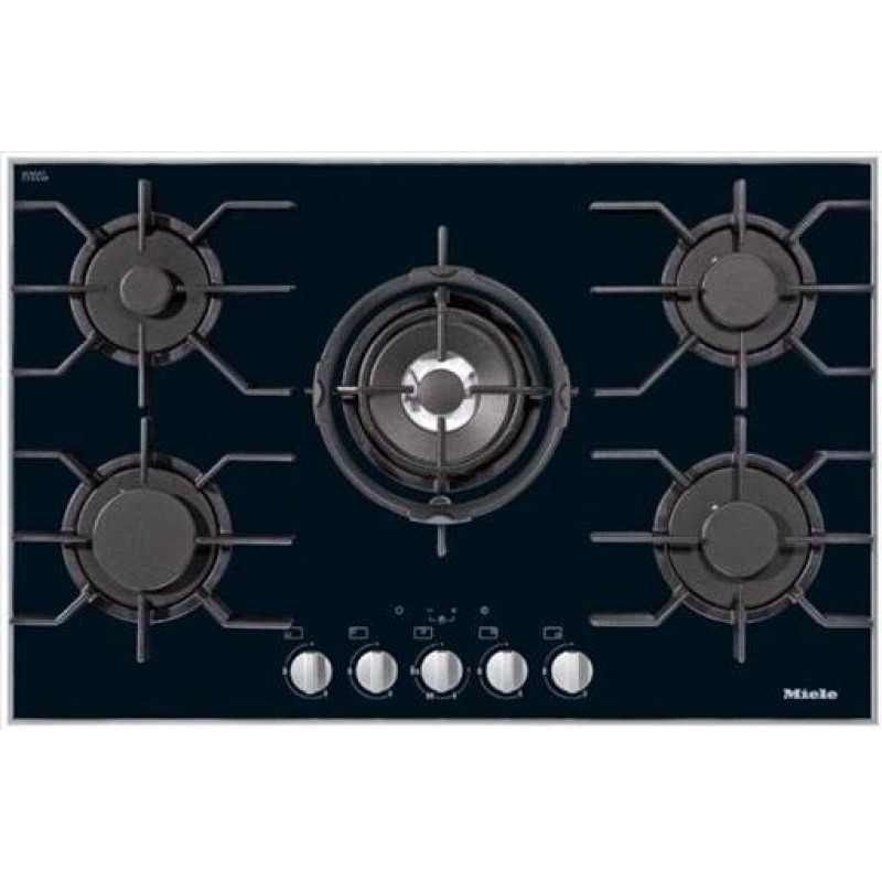 Miele - 806mm Wide, 5 Zone Gas Hob With Wok Burner