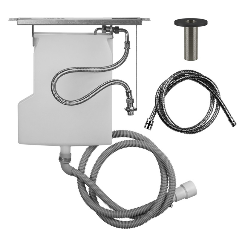 Gessi - Ingranaggio Pull-Out Handshower Drain Kit, Tile Wall Inst