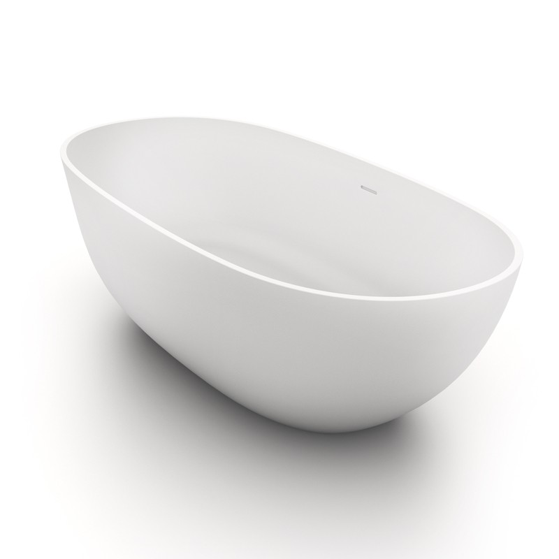 Waters baths of Ashbourne - Elements Cloud M+ Cast Stone Freestanding Bath