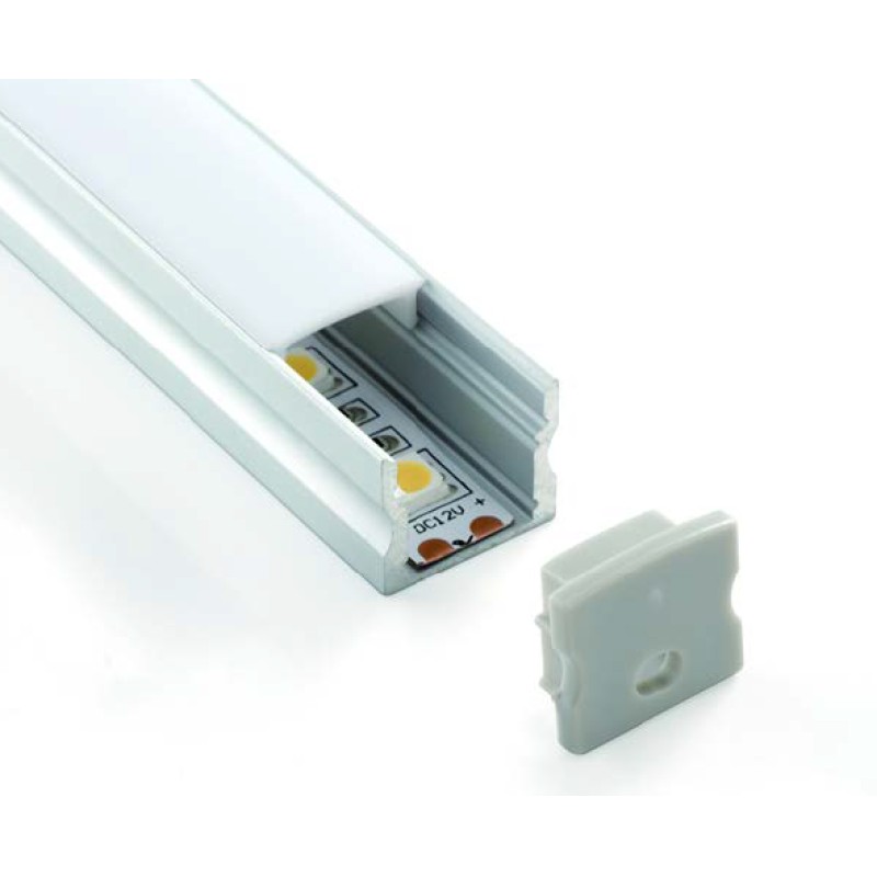 TLG - 17.1mm Surface Aluminum LED Profile 3M & Diffuser