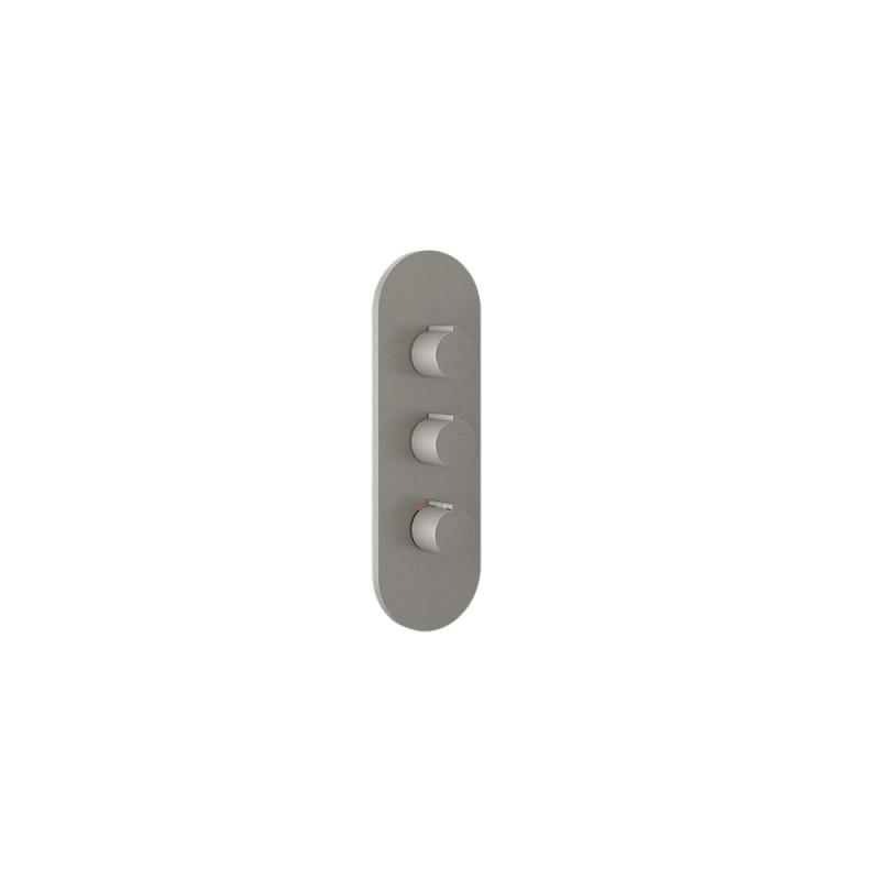 Gessi - Tondo Wellness Ext Parts-Wall-Mount Thermo High-Cap Mixer