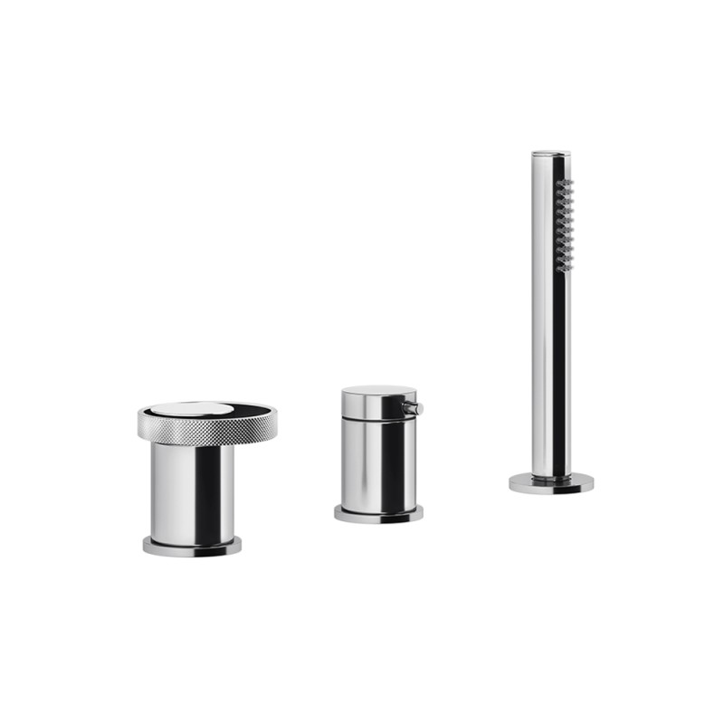 Gessi - Anello 3-Hole Bath Mixer With Diverter, Hose & Handshower