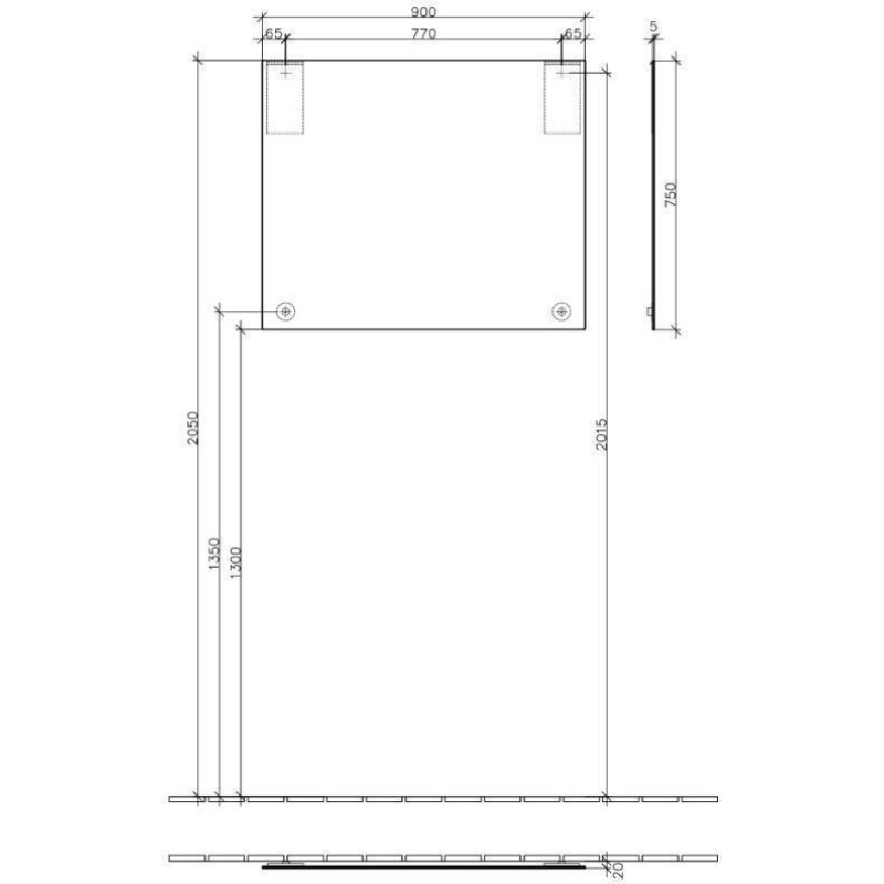Villeroy and Boch - More To See Mirror 900 x 750 x 20mm