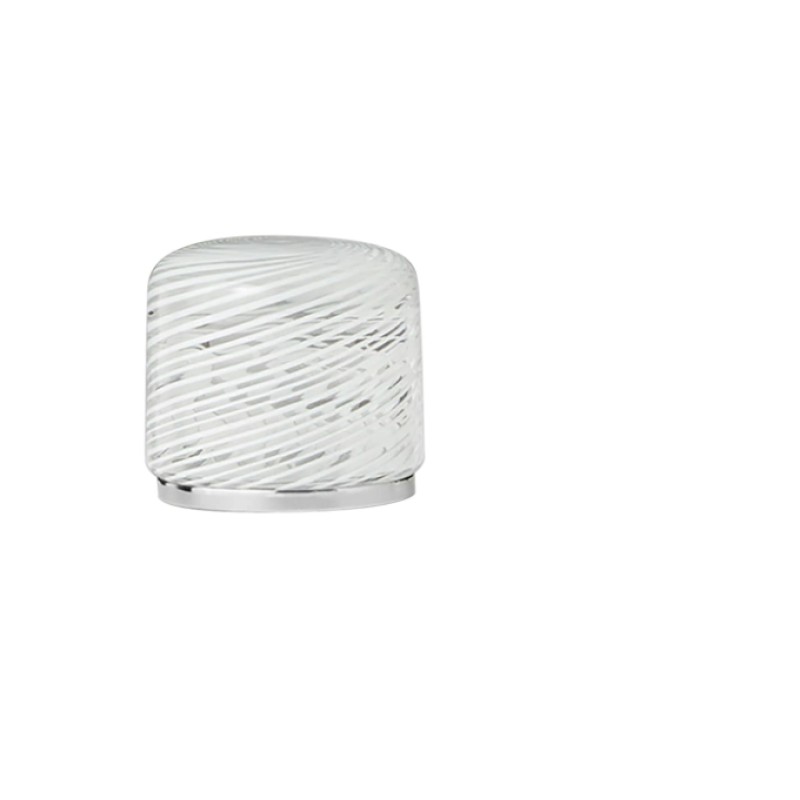 Fantini - Venezia By Venini Handle In Murano Glass - White Filigree