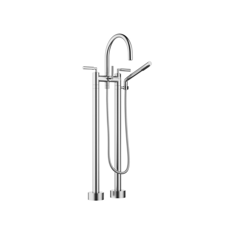 Dornbracht - Tara Two-Hole Bath Mixer, FS Assembly With Hand Shower Set