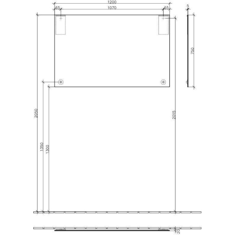 Villeroy and Boch - More To See Mirror 1200 x 750 x 20mm