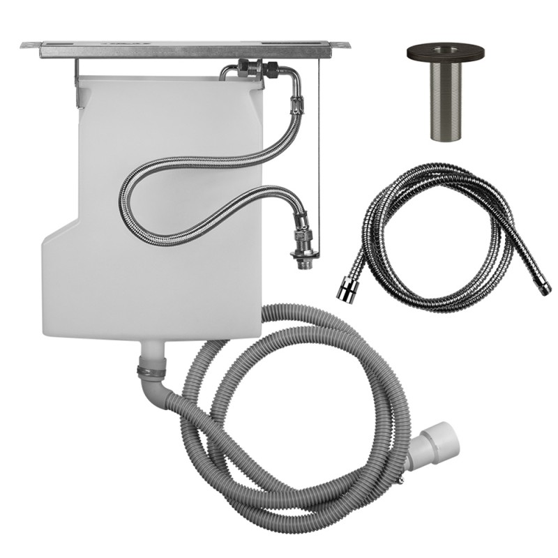 Gessi - Ingranaggio Pull-Out Handshower Drain Kit, Tile Wall Inst