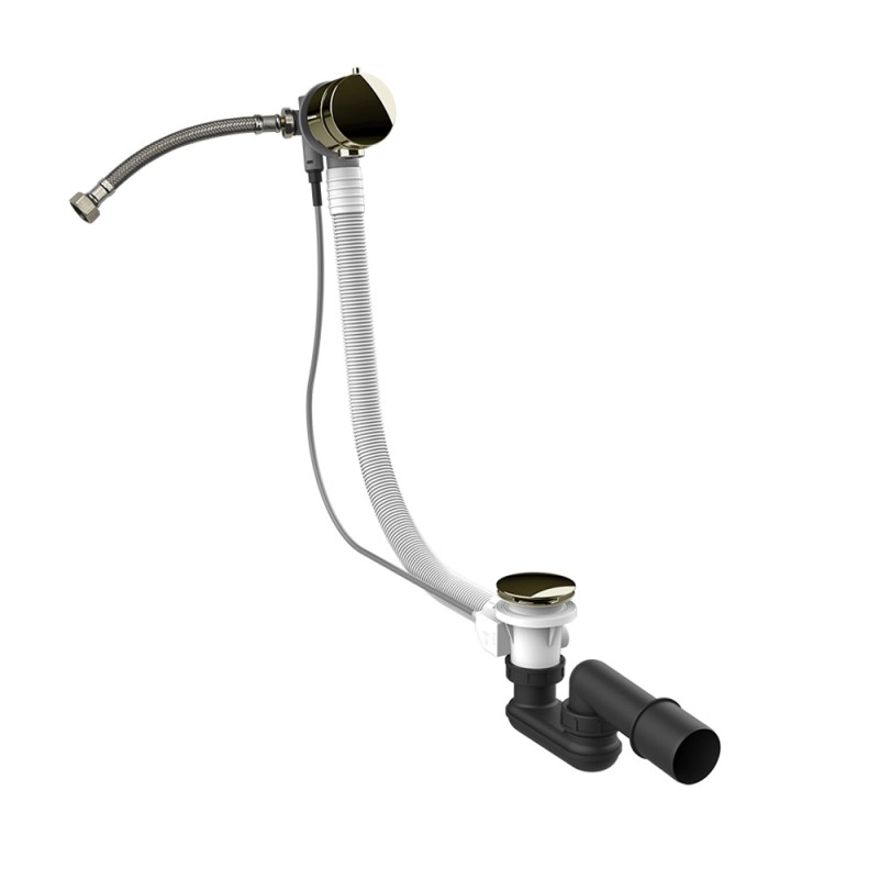 Gessi - Venti20 Polyethylene Column Bath Waste W/Overflow Cap Filler