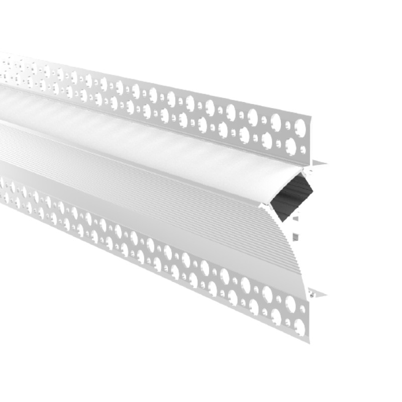 TLG - Trimless Concave/Swept  LED Profile, 18.7mm x 3M & Diffuser