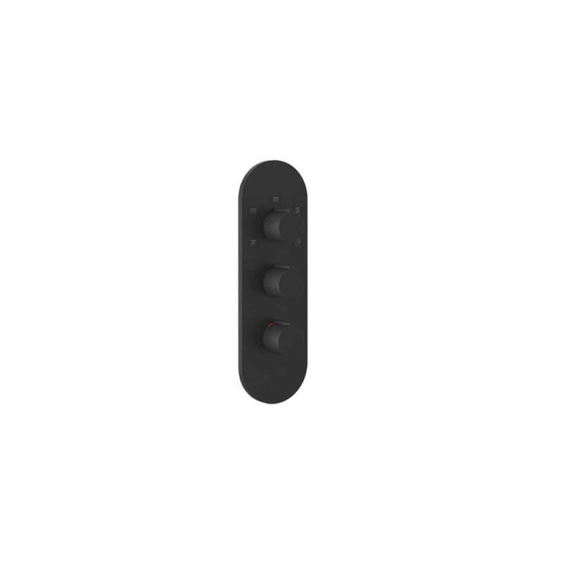 Gessi - Tondo Wellness Ext Parts-Wall-Mount Thermo High-Cap Mixer