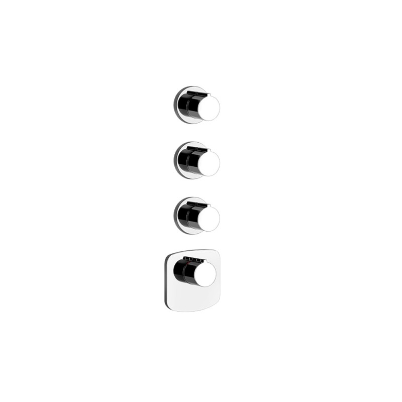 Gessi - EXTERNAL Part for High-flow Thermo Shower Control - 3 outlet