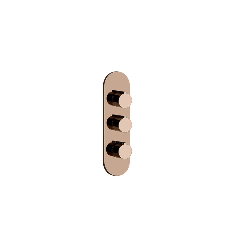 Gessi - Tondo Wellness Ext Parts-Wall-Mount Thermo High-Cap Mixer