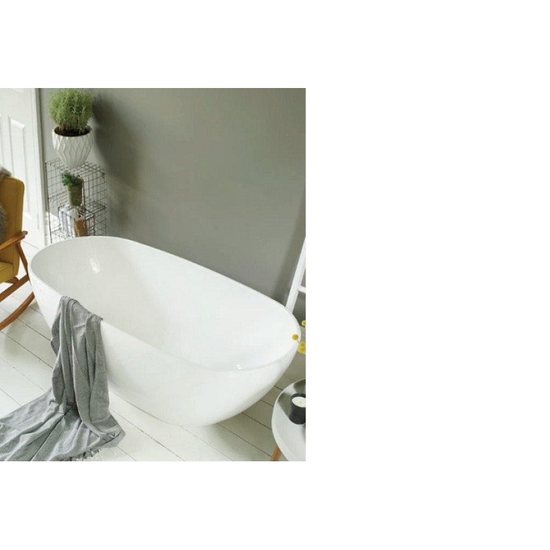 Waters baths of Ashbourne - Brook 1540 - Infinity Bath With Built-In Overflow Filler