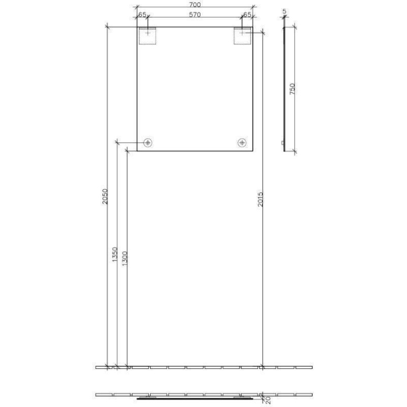 Villeroy and Boch - More To See Mirror 700 x 750 x 20mm