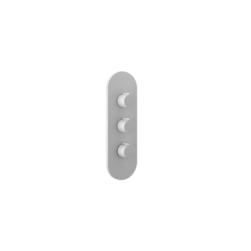 Gessi - Tondo Wellness Ext Parts-Wall-Mount Thermo High-Cap Mixer