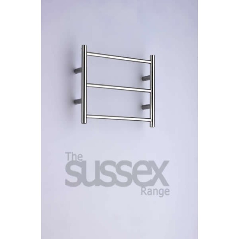 JIS - Cinder Electric Flat Fronted Towel Rail 370x520mm