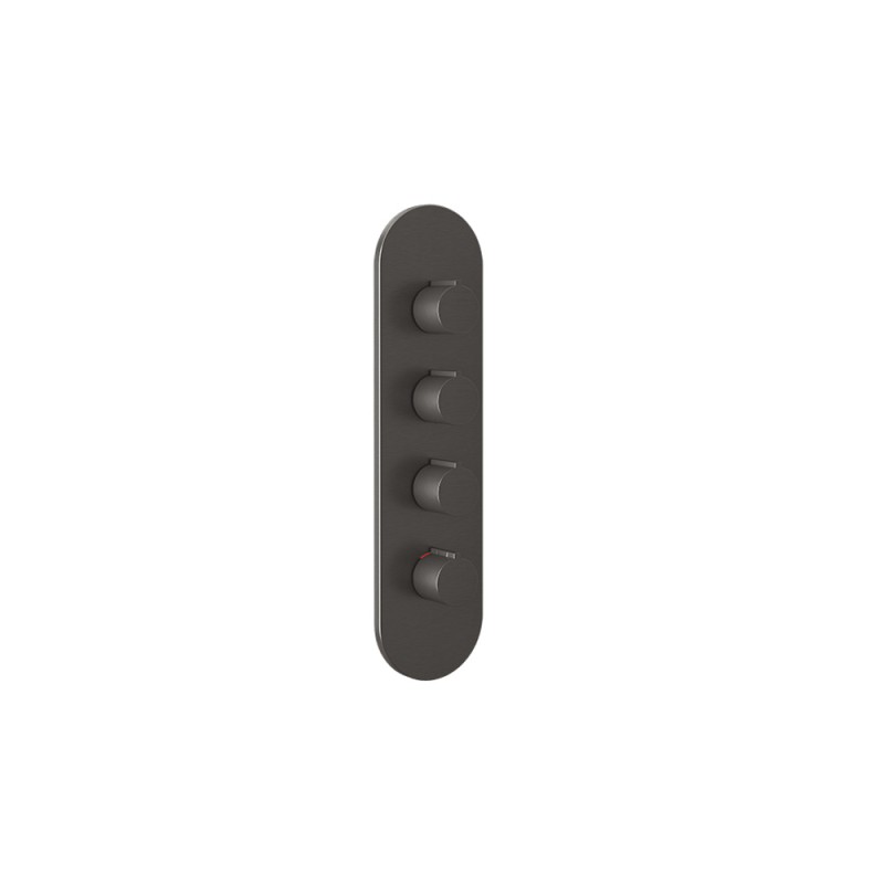 Gessi - Tondo Wellness Ext Parts-Wall-Mount Thermo High-Cap Mixer