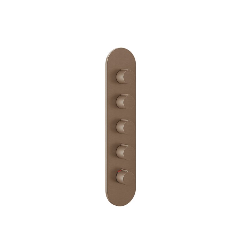Gessi - Tondo Wellness Ext Parts-Wall-Mount Thermo High-Cap Mixer