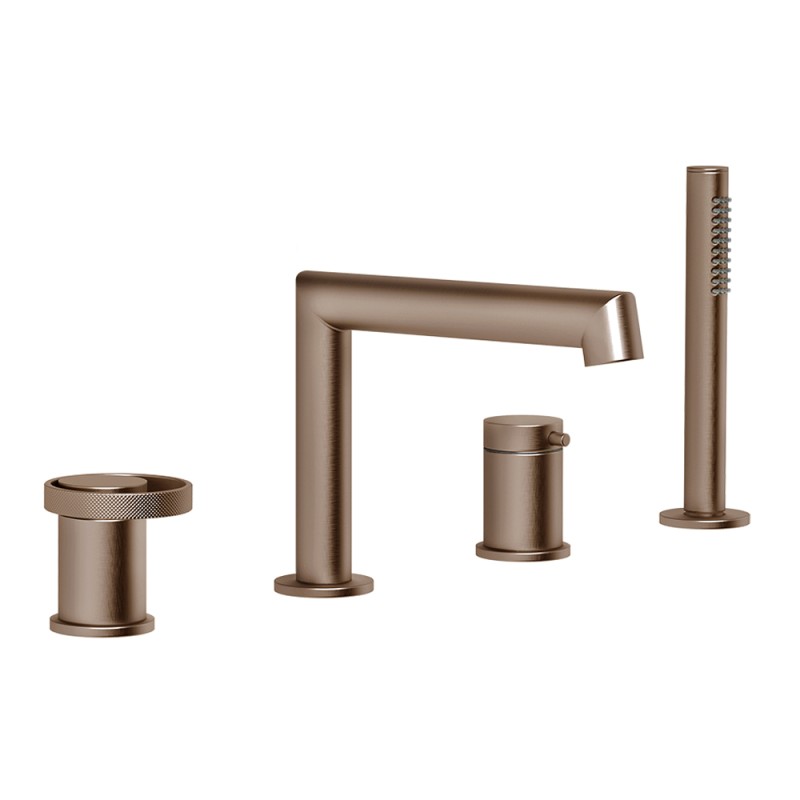 Gessi - Anello 4-Hole Bath Mixer With Diverter, Tub-Filler Spout