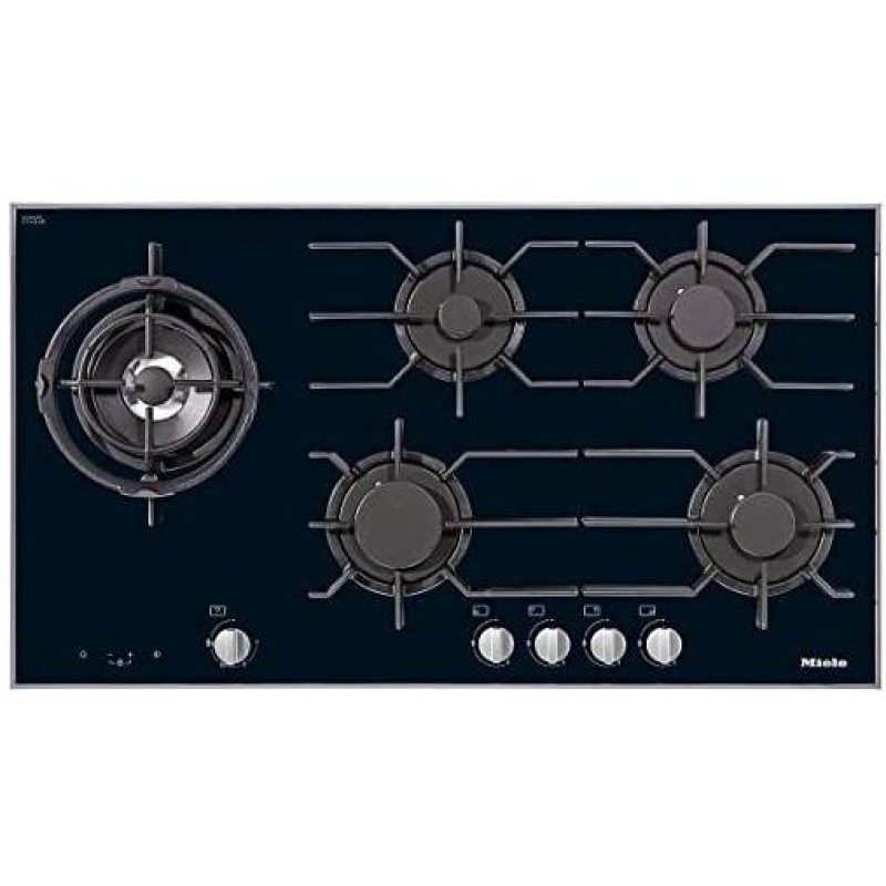 Miele - Miele 942mm Wide, 5 Zone Gas on Glass Hob With Wok Burner