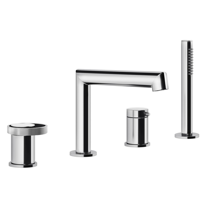 Gessi - Anello 4-Hole Bath Mixer With Diverter, Tub-Filler Spout