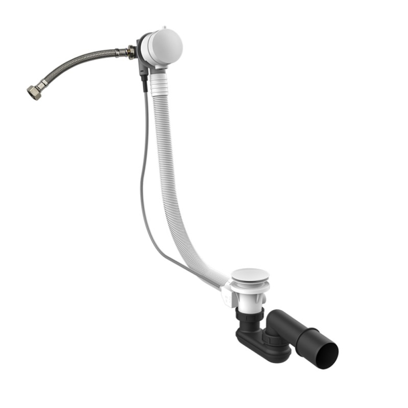 Gessi - Polyethylene Column Bath Waste With Overflow Cap Filler