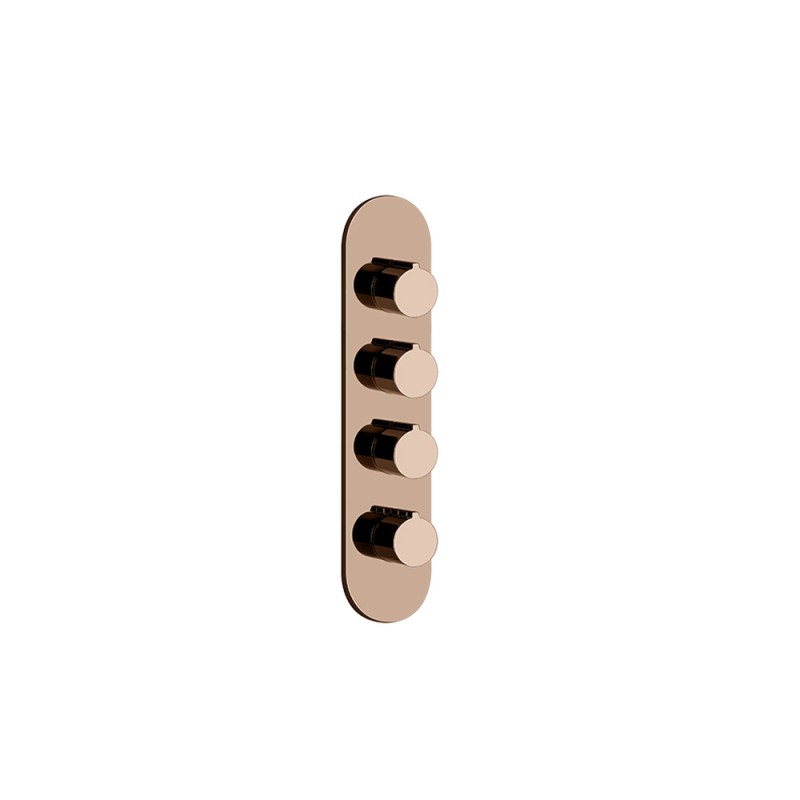 Gessi - Tondo Wellness Ext Parts-Wall-Mount Thermo High-Cap Mixer