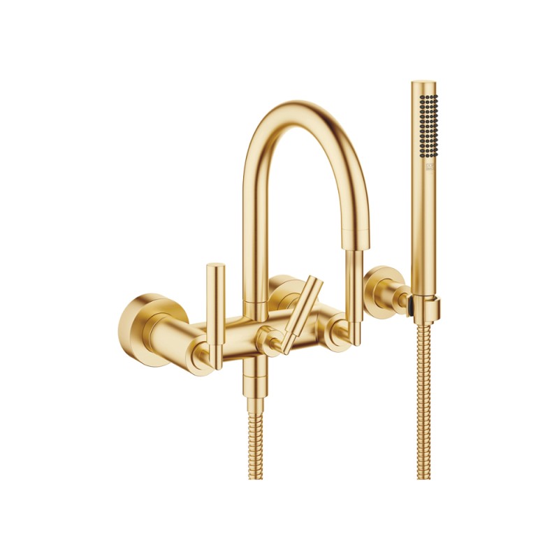 Dornbracht - Tara. Bath Mixer For Wall Mounting With Hand Shower Set