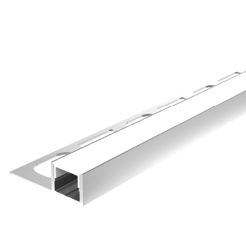 TLG - Recessed Aluminium LED Profile For Tile 2M & Diffuser