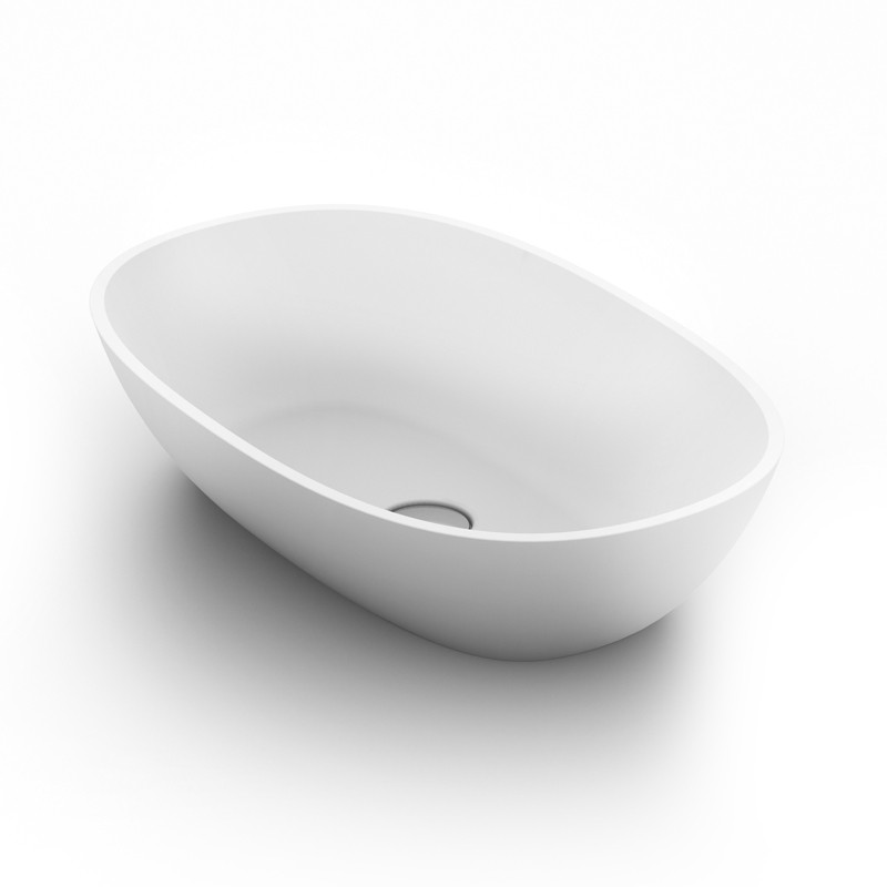 Waters baths of Ashbourne - Elements Dawn M+ Cast Stone Basin 550 x 350 x 125mm