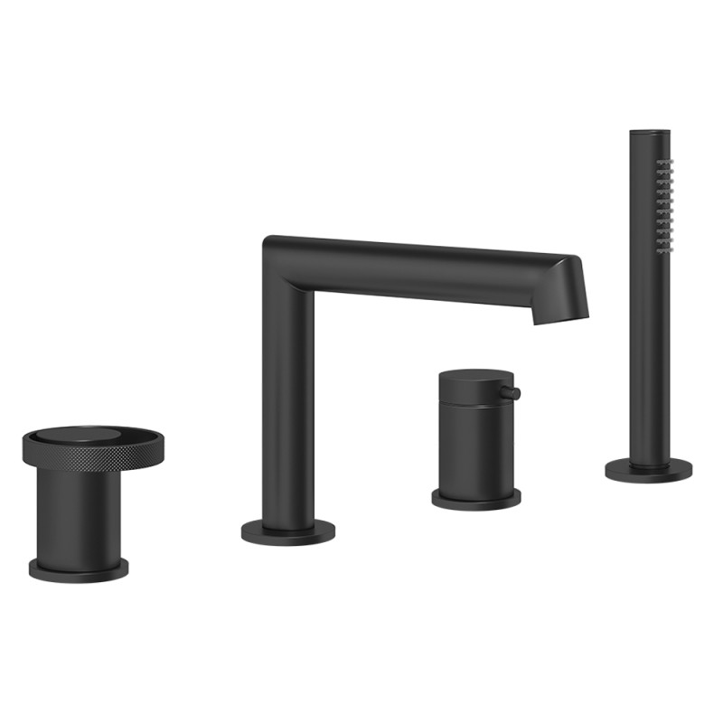 Gessi - Anello 4-Hole Bath Mixer With Diverter, Tub-Filler Spout
