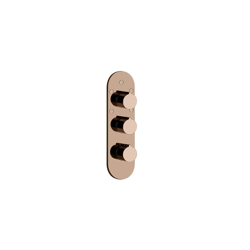 Gessi - Tondo Wellness Ext Parts-Wall-Mount Thermo High-Cap Mixer