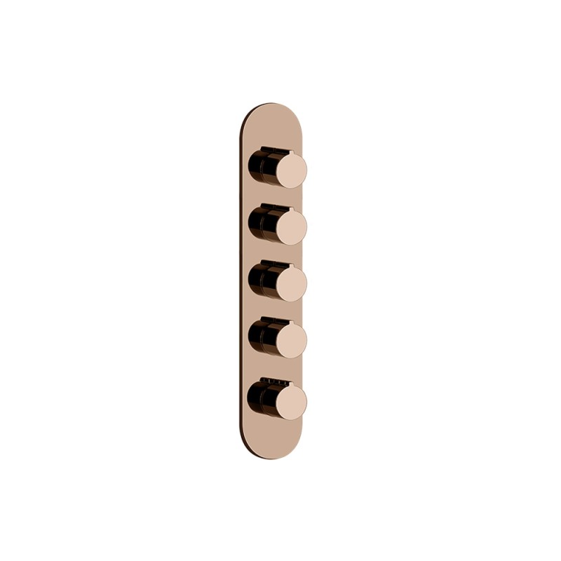Gessi - Tondo Wellness Ext Parts-Wall-Mount Thermo High-Cap Mixer