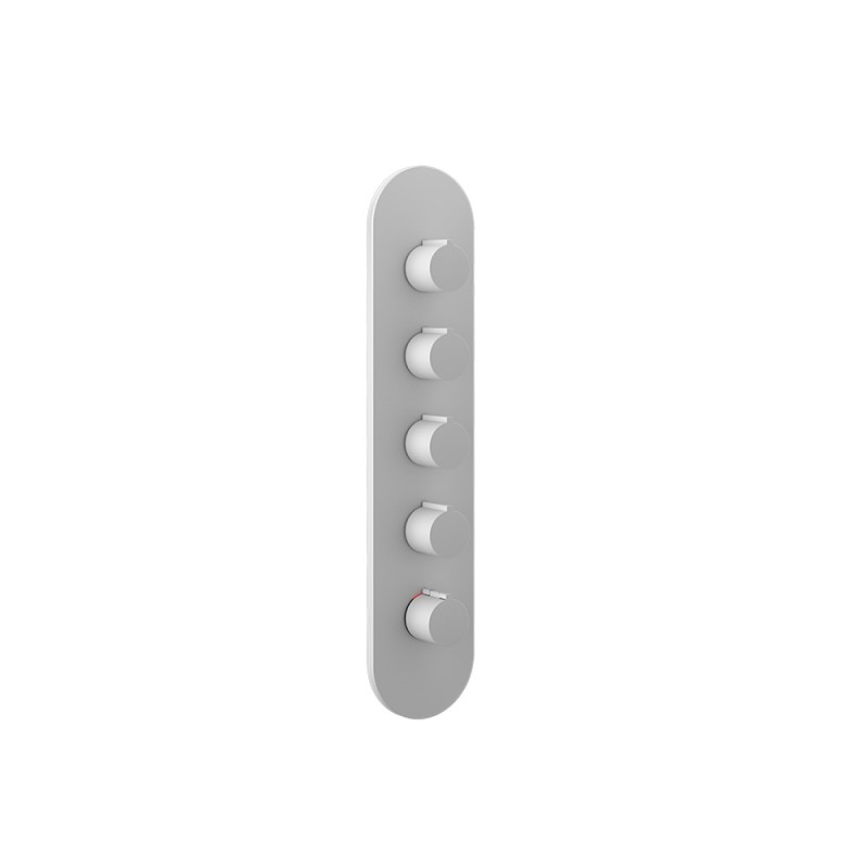 Gessi - Tondo Wellness Ext Parts-Wall-Mount Thermo High-Cap Mixer