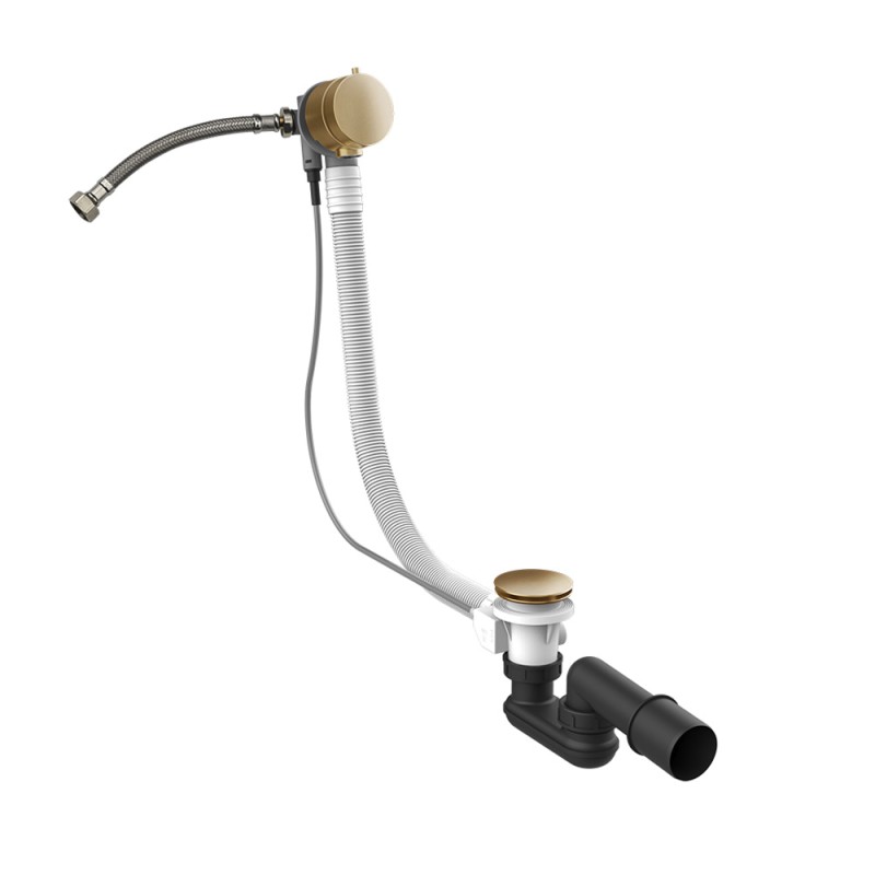 Gessi - Polyethylene Column Bath Waste With Overflow Cap Filler
