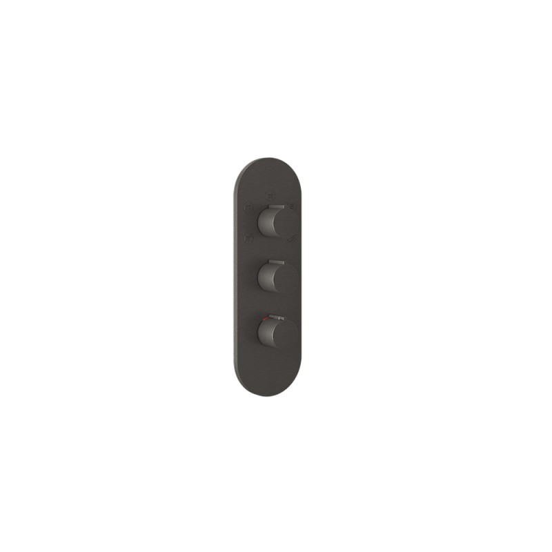 Gessi - Tondo Wellness Ext Parts-Wall-Mount Thermo High-Cap Mixer
